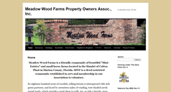 Desktop Screenshot of meadowwoodfarmsocala.com