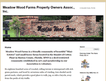 Tablet Screenshot of meadowwoodfarmsocala.com